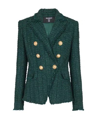 BALMAIN BALMAIN DOUBLE BREASTED TWEED JACKET