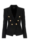 Balmain Double Buttoned Jacket In Black