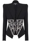 Balmain Doppelreihiger Blazer In Black