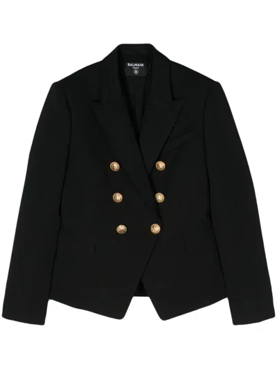 BALMAIN DOUBLE-BREASTED WOOL BLAZER