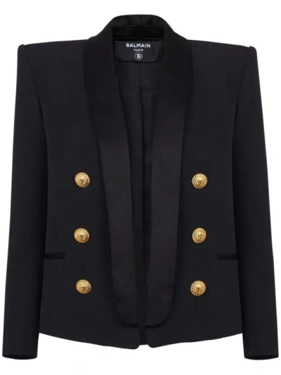 BALMAIN BALMAIN DOUBLE-BREASTED WOOL BLAZER