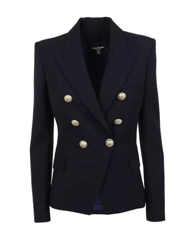 BALMAIN BALMAIN NOTCHED LAPEL 6 BUTTON DOUBLE-BREASTED BLAZER