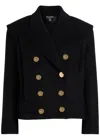 Balmain Tailored Coat With Double-breasted Design In Black