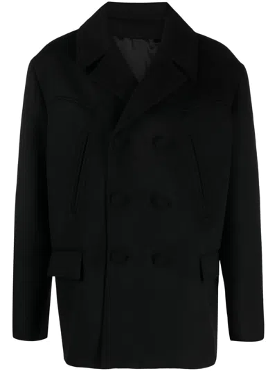 BALMAIN DOUBLE-BREASTED WOOL COAT