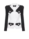 Balmain Double Crepe Jacket In Black