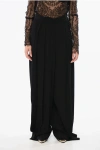 Balmain Double-pleated Viscose Crepe Pants