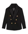 Balmain Double-breasted Blazer In Black