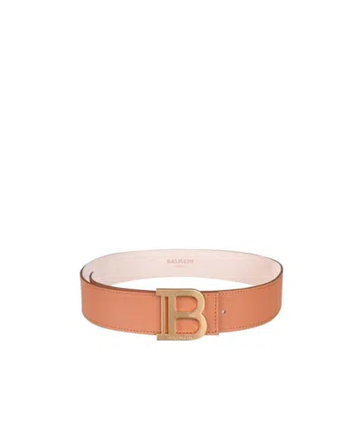 Balmain Double-sided Belt In Brown