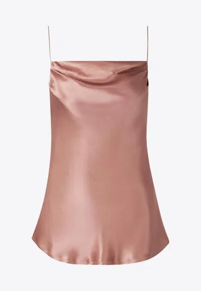 Balmain Draped Satin Top