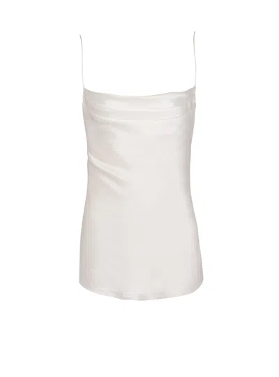 BALMAIN DRAPED SATIN TOP