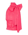 Balmain Draped Sleeveless Blouse In Pink