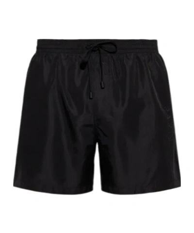 BALMAIN LOGO-APPLIQUÉ SWIM SHORTS