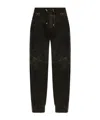 Balmain Drawstring Casual Pants In Black