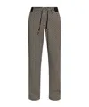 Balmain Drawstring Casual Pants In Gray