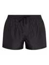 Balmain Drawstring-fastening Swim Shorts In Black