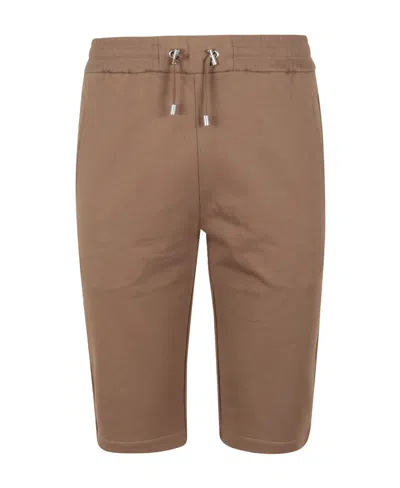 Balmain Drawstring-fasting Bermuda Shorts In Brown