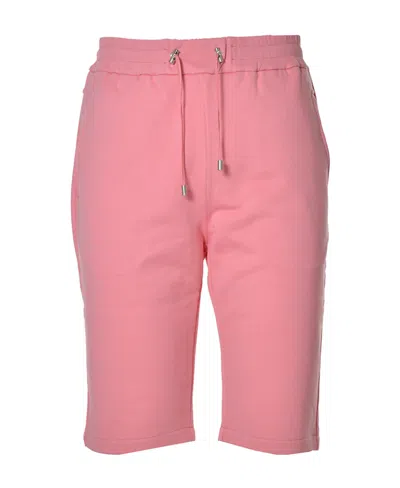 Balmain Drawstring-fasting Bermuda Shorts In Pink