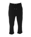 Balmain Drawstring Jersey Pants In Black