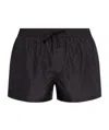 Balmain Drawstring-fastening Swim Shorts In Black