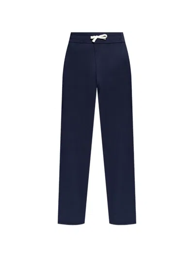 Balmain Drawstring Track Pants In Blue