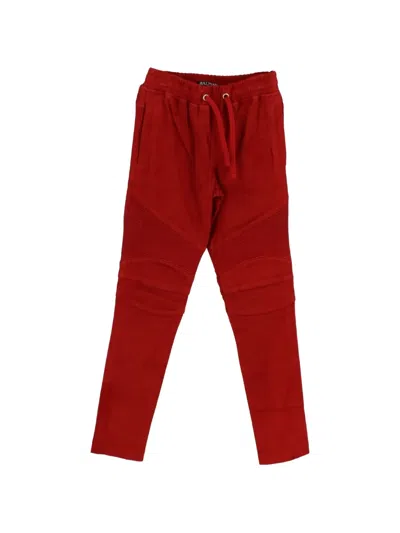 Balmain Kids' Drawstring Trousers In Red