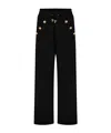 Balmain Drawstring Waist Track Pants In Blue