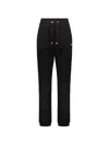 Balmain Logo Printed Elasticated Waistband Track Pants In Black