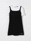 Balmain Paris Kids Dress In Black