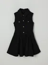 Balmain Dress  Kids Color Black In Black