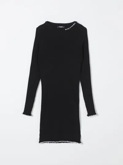 BALMAIN DRESS BALMAIN KIDS COLOR BLACK,F80771002