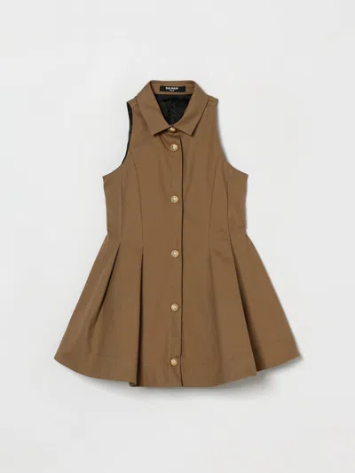 Balmain Dress  Kids Color Brown
