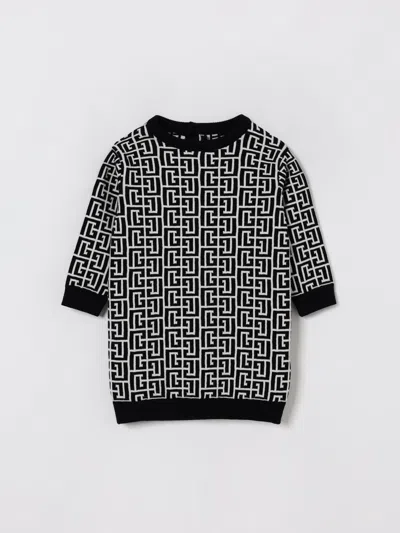 Balmain Romper  Kids Color Ivory In Pattern