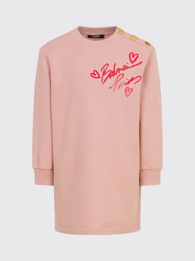 Balmain Dress  Kids Color Pink