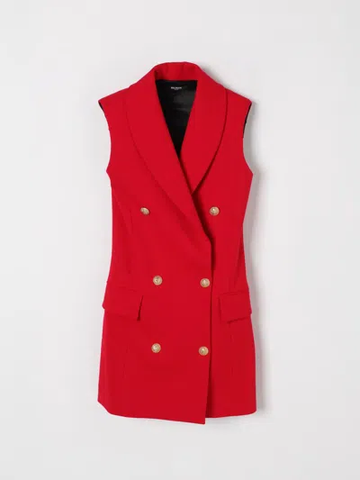 BALMAIN DRESS BALMAIN KIDS COLOR RED,G48712014
