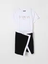 Shop Balmain Dress  Kids Color White