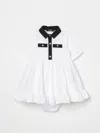 Balmain Paris Kids Dress In White