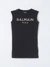 Balmain Dress  Kids Kids Color Black In Black