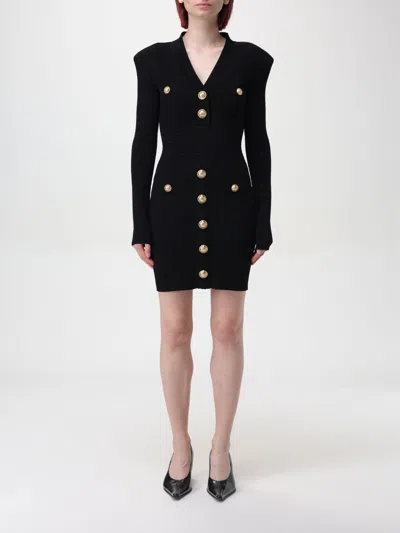 BALMAIN DRESS BALMAIN WOMAN COLOR BLACK,F76785002