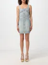 BALMAIN DRESS BALMAIN WOMAN COLOR BLUE,F21896009