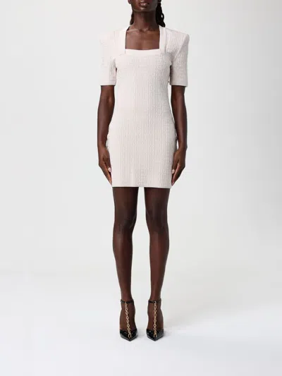 Balmain Dress  Woman Color Nude In White