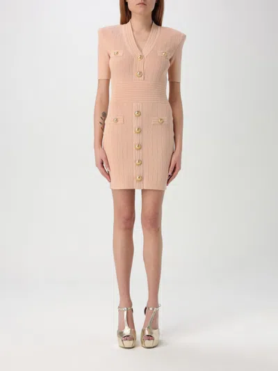 BALMAIN DRESS BALMAIN WOMAN COLOR PINK,G46904010