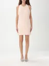 Balmain Tweed Mini Dress - Women's - Cotton/polyamide/acrylic/viscoseviscosecotton In Pink