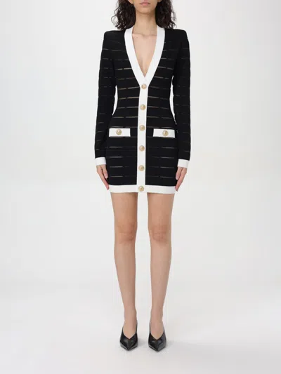 BALMAIN DRESS BALMAIN WOMAN COLOR WHITE,F76784001
