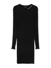 Balmain Knitted Dress In Black