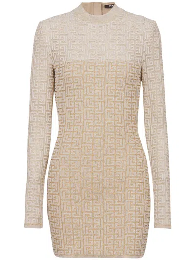 Balmain Dress In Brown