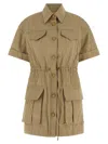 Balmain Dress In Camel