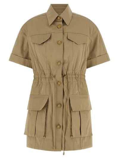 Balmain Dress In Camel