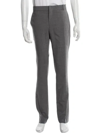 Pre-owned Balmain Dress Pants In Grey