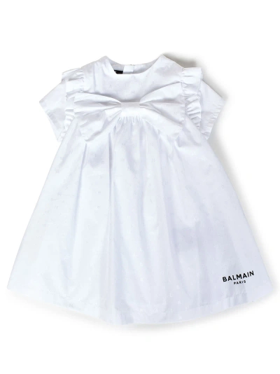 Balmain Babies' Dress In White