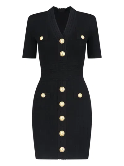 Balmain Dresses In Black